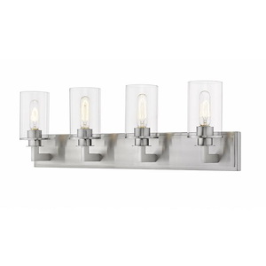 Savannah - 4 Light Bath Vanity in Art Moderne Style - 31.5 Inches Wide by 10.25 Inches High - 747014