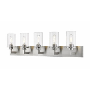 Savannah - 5 Light Bath Vanity in Art Moderne Style - 38.75 Inches Wide by 10.25 Inches High - 747012