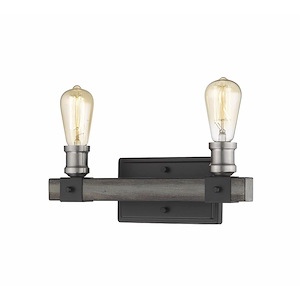 Kirkland - 2 Light Bath Vanity in Restoration Style - 14 Inches Wide by 9.75 Inches High - 856839
