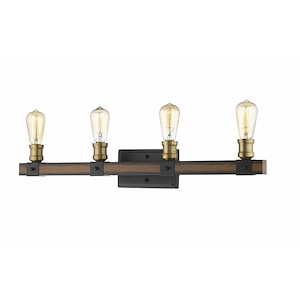 Kirkland - 4 Light Bath Vanity in Restoration Style - 30 Inches Wide by 9.75 Inches High - 856835