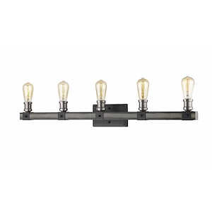 Kirkland - 5 Light Bath Vanity in Restoration Style - 38 Inches Wide by 9.75 Inches High - 856833