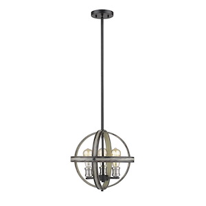 Kirkland - 3 Light Pendant in Restoration Style - 14 Inches Wide by 13.75 Inches High - 856824