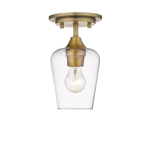 Joliet - 1 Light Flush Mount in Shabby Chic Style - 5.5 Inches Wide by 9.5 Inches High - 1002057