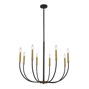 Haylie - 8 Light Chandelier in Electric Style - 32.5 Inches Wide by 109.25 Inches High - 937892