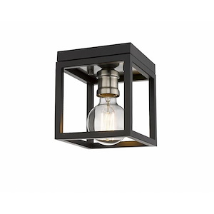 Kube - 1 Light Flush Mount in Restoration Style - 5.75 Inches Wide by 5.75 Inches High - 937901