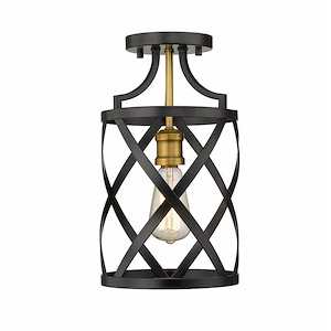 Malcalester - 1 Light Flush Mount in Restoration Style - 8 Inches Wide by 14.5 Inches High - 937910