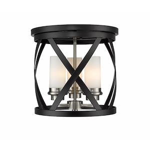 Malcalester - 3 Light Flush Mount in Restoration Style - 13 Inches Wide by 12.25 Inches High - 937912