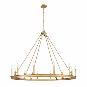 Barclay - 12 Light Chandelier-39 Inch Tall and 48 Inch Wide - 1365386