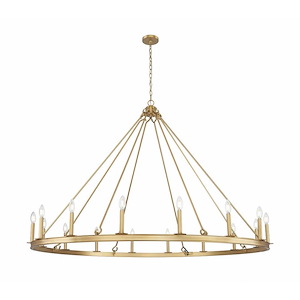 Barclay - 16 Light Chandelier-47 Inch Tall and 62 Inch Wide - 1365387