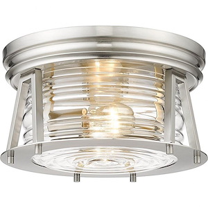Cape Harbor - 2 Light Flush Mount In Transitional Style-6.5 Inches Tall and 12 Inches Wide - 1334511
