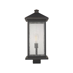 Portland - 1 Light Outdoor Post Mount Lantern in Seaside Style - 9.5 Inches Wide by 25 Inches High - 1222732