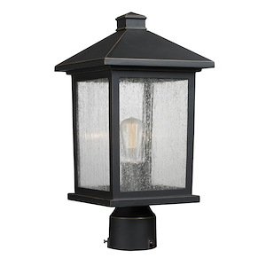 Portland - 1 Light Outdoor Post Mount Lantern in Seaside Style - 8 Inches Wide by 16 Inches High - 457459