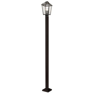 Bayland - 3 Light Outdoor Post Mount Lantern in Colonial Style - 11 Inches Wide by 114 Inches High - 464614