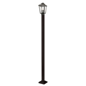 Bayland - 3 Light Outdoor Post Mount Lantern in Colonial Style - 9.25 Inches Wide by 111 Inches High - 464608