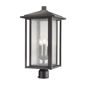 Aspen - 3 Light Outdoor Post Mount Lantern in Urban Style - 11 Inches Wide by 22.44 Inches High - 1222879