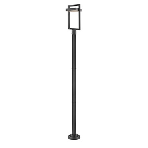 Luttrel - 12W 1 LED Outdoor Post Mount Lantern in Contemporary Style - 10.5 Inches Wide by 97.23 Inches High - 689192