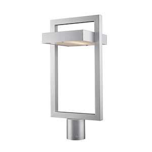 Luttrel - 12W 1 LED Outdoor Post Mount Lantern in Contemporary Style - 10.5 Inches Wide by 21.63 Inches High - 689190