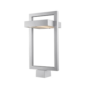 Luttrel - 12W 1 LED Outdoor Post Mount Lantern in Contemporary Style - 10.5 Inches Wide by 21.63 Inches High - 689187