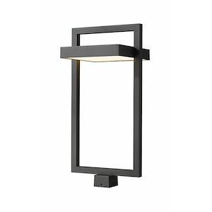 Luttrel - 27W 1 LED Outdoor Post Mount Lantern in Contemporary Style - 11.75 Inches Wide by 29 Inches High - 1222619