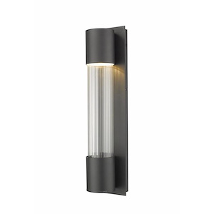 Striate - 14W 1 LED Outdoor Wall Mount in Led Outdoor Contemporary Style - 5 Inches Wide by 21 Inches High - 856896
