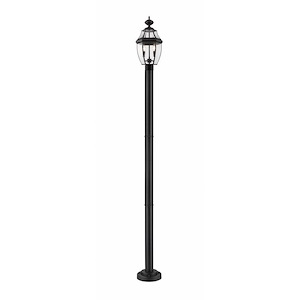 【人気急上昇】 580PHM-567P-BK - Z-Lite - Post Outdoor Light 2 - Westover クラフト・布製品