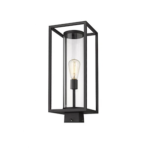Dunbroch - 1 Light Outdoor Post Mount Lantern in Industrial Style - 8 Inches Wide by 20.25 Inches High - 937861