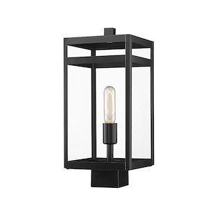 Nuri - 1 Light Outdoor Post Mount In Modern Style-17.5 Inches Tall and 7.5 Inches Wide - 1113135