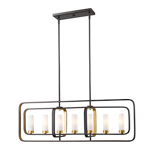 Aideen - 7 Light Island/Billiard in Fusion Style - 9.75 Inches Wide by 14.25 Inches High - 550207