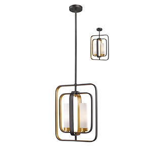 Aideen - 2 Light Mini Pendant in Architectural Style - 11 Inches Wide by 14.75 Inches High - 550204