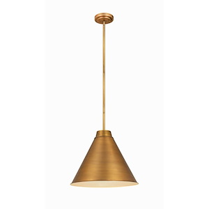 Eaton - 1 Light Pendant in Sleek Style - 18 Inches Wide by 15.5 Inches High - 1047643