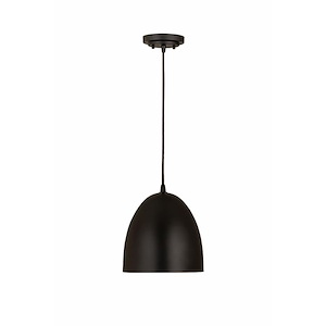 Z Studio - 1 Light Dome Pendant in Restoration Style - 9.5 Inches Wide by 10.5 Inches High - 1047647