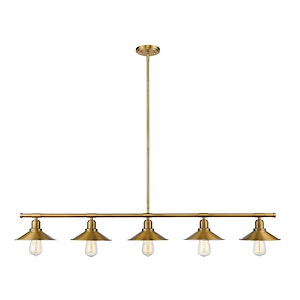Casa - 5 Light Island/Billiard in Utilitarian Style - 8 Inches Wide by 9 Inches High - 1002047