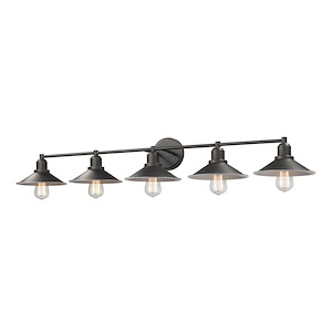 Casa - 5 Light Bath Vanity in Utilitarian Style - 46 Inches Wide by 9.75 Inches High - 689167