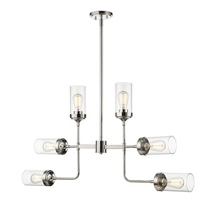 Calliope - 6 Light Pendant in Industrial Style - 41.5 Inches Wide by 22.25 Inches High - 689160