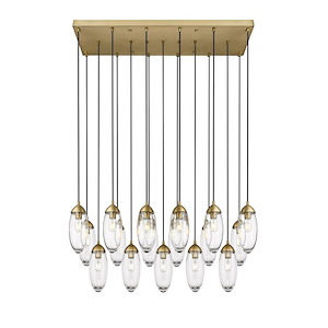 Arden - 17 Light Linear Chandelier-12 Inches Tall and 18 Inches Wide - 1332931