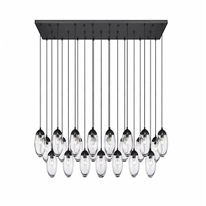 Arden - 23 Light Linear Chandelier-12 Inches Tall and 18 Inches Wide - 1332932