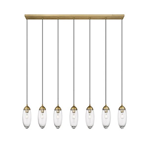 Arden - 7 Light Linear Chandelier-12 Inches Tall and 4.75 Inches Wide - 1332936