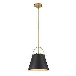 Z-Studio - 1 Light Pendant in Industrial Style - 12.5 Inches Wide by 13.75 Inches High - 1002104