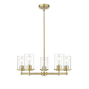 Thayer - 5 Light Chandelier In Modern Style-9.25 Inches Tall and 26 Inches Wide - 1325468