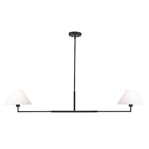 Leila - 2 Light Chandelier In Modern Style-9.5 Inches Tall and 12 Inches Wide - 1325477