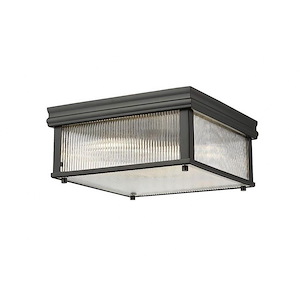 Carnaby - 2 Light Flush Mount In Industrial Style-6.25 Inches Tall and 13 Inches Wide - 1325483