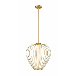 Savanti - 1 Light Pendant In Modern Style-19.5 Inches Tall and 18 Inches Wide - 1325490
