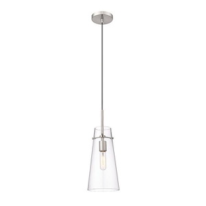 Kira - 1 Light Pendant In Industrial Style-13 Inches Tall and 6.5 Inches Wide - 1325494