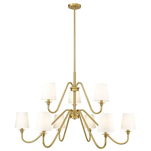 Gianna - 9 Light Chandelier In Industrial Style-28.25 Inches Tall and 46 Inches Wide - 1325505