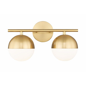 Realm Sphere - 2 Light Bath Vanity-9.75 Inch Tall and 16 Inch Wide - 1365441