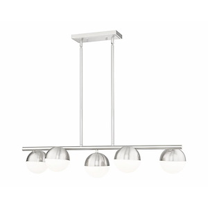 Realm Sphere - 5 Light Linear Chandelier-8.5 Inch Tall and 12 Inch Wide - 1365447