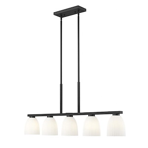 Naya  - 5 Light Linear Chandelier-18.25 Inch Tall and 44.5 Inch Wide - 1374916