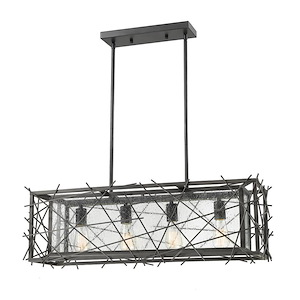 Stanwood - 4 Light Island/Billiard in Architectural Style - 10 Inches Wide by 11 Inches High - 550183