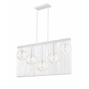 Contour - 5 Light Island/Billiard in Linear Style - 7.75 Inches Wide by 23 Inches High - 1223023