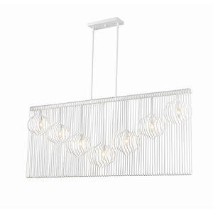 Contour - 7 Light Island/Billiard in Linear Style - 7.75 Inches Wide by 25.75 Inches High - 1223398
